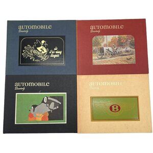 Vtg Automobile Quarterly Vol. 6 Issues 1-4 Complete Book Set w Poster Inserts